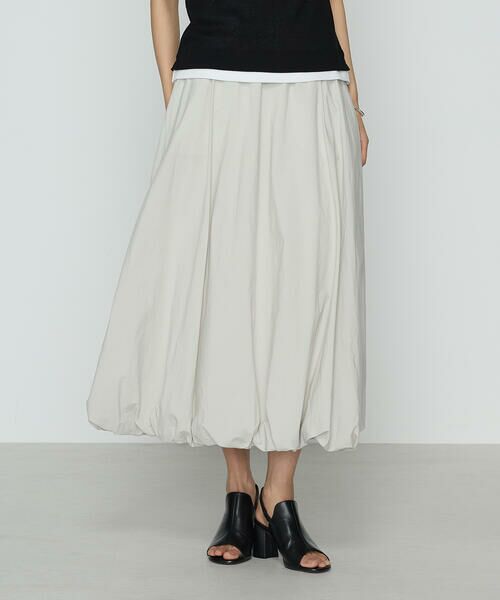 COMME CA PLATINUM / コムサ・プラチナ ロング・マキシ丈スカート | タイプライター バルーンスカート | 詳細4