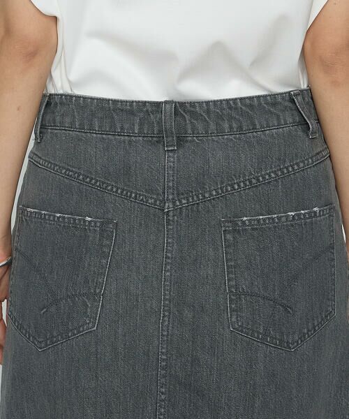 COMME CA PLATINUM / コムサ・プラチナ ロング・マキシ丈スカート | コットンデニム／コットンスラブ デニムタイトスカート | 詳細9