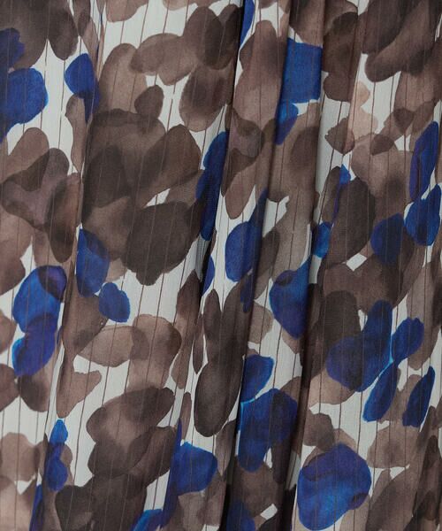 COMME CA PLATINUM / コムサ・プラチナ ロング・マキシ丈スカート | 強撚カッセンアートプリント ハンカチーフヘムスカート | 詳細9