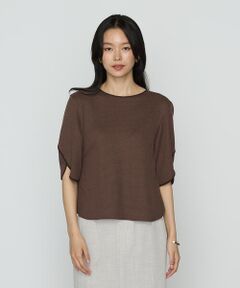 COMME CA PLATINUM / コムサ・プラチナ Tシャツ | ポコポコジャージー バックタックTシャツ