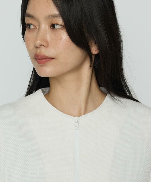 COMME CA PLATINUM / コムサ・プラチナ ブルゾン | ポコポコジャージー カーデブルゾン | 詳細9