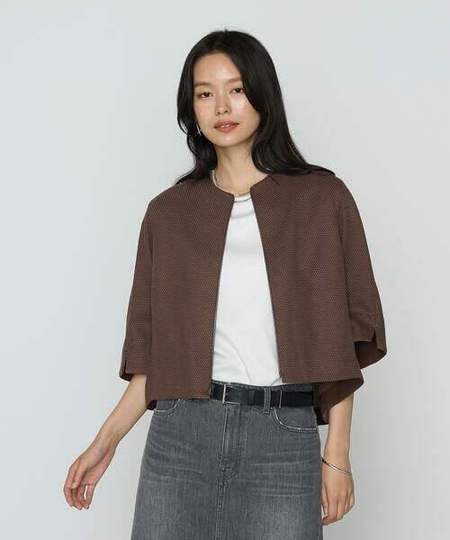 COMME CA PLATINUM / コムサ・プラチナ ブルゾン | ポコポコジャージー カーデブルゾン | 詳細14