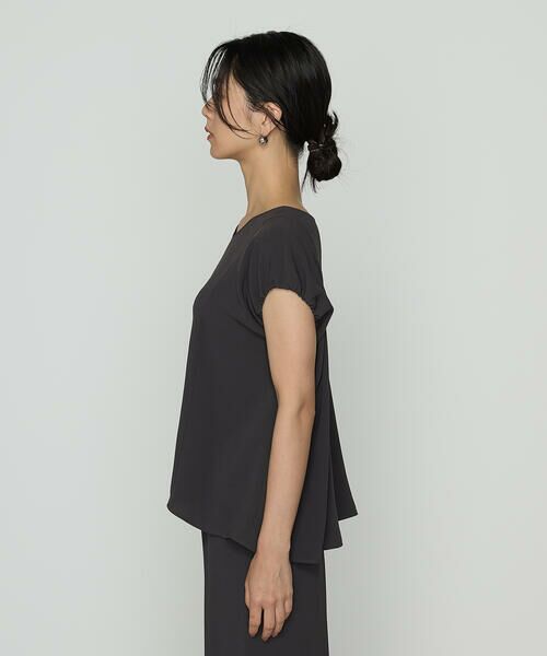 COMME CA PLATINUM / コムサ・プラチナ シャツ・ブラウス | バックサテンジョーゼット ギャザースリーブプルオーバー | 詳細5