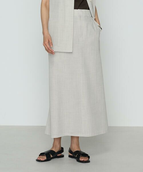 COMME CA PLATINUM / コムサ・プラチナ ロング・マキシ丈スカート | シアーボイル スカート | 詳細7