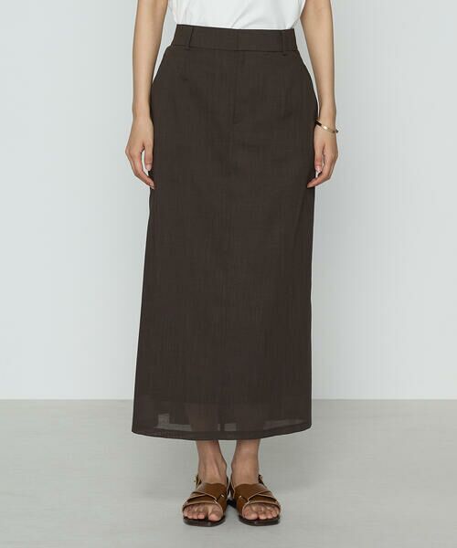 COMME CA PLATINUM / コムサ・プラチナ ロング・マキシ丈スカート | シアーボイル スカート | 詳細17