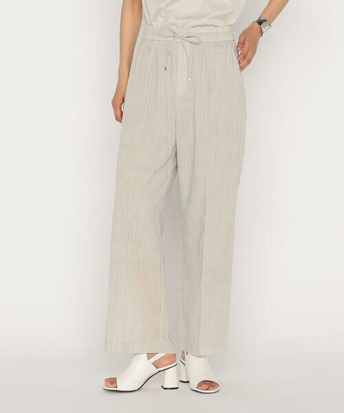 COMME CA PLATINUM / コムサ・プラチナ セットアップ | 【セットアップ対応】シアーボイルストライプ パンツ | 詳細9