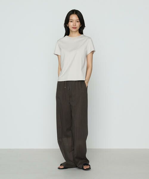 COMME CA PLATINUM / コムサ・プラチナ セットアップ | 【セットアップ対応】シアーボイルストライプ パンツ | 詳細15