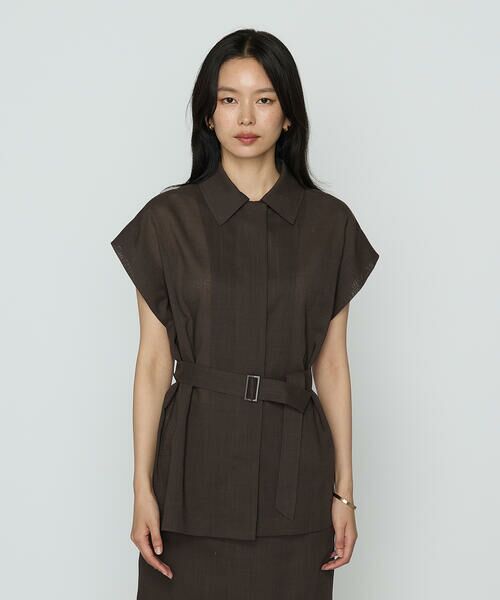 COMME CA PLATINUM / コムサ・プラチナ ベスト | シアーボイル ジレ | 詳細10