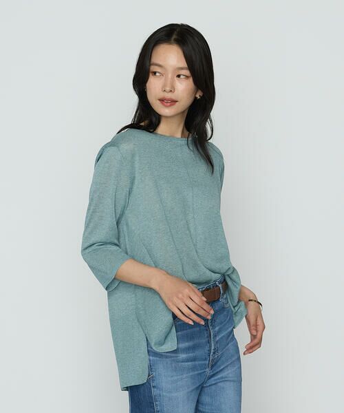 COMME CA PLATINUM / コムサ・プラチナ ニット・セーター | レーヨンイタリア糸 プルオーバー | 詳細18