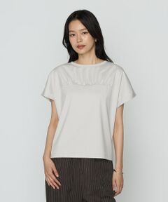 COMME CA PLATINUM / コムサ・プラチナ カットソー | コヒノールスムース ビスチェ風カットソー