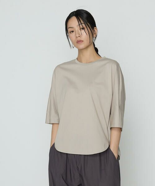 COMME CA PLATINUM / コムサ・プラチナ カットソー | トリコットライト プルオーバー(15:グレージュ)