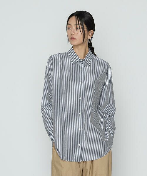 COMME CA PLATINUM / コムサ・プラチナ シャツ・ブラウス | タイプライターストライプ シャツ | 詳細3