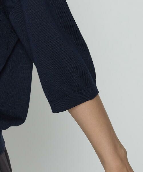 COMME CA PLATINUM / コムサ・プラチナ ニット・セーター | 14G天竺編 ポロニットプルオーバー | 詳細21