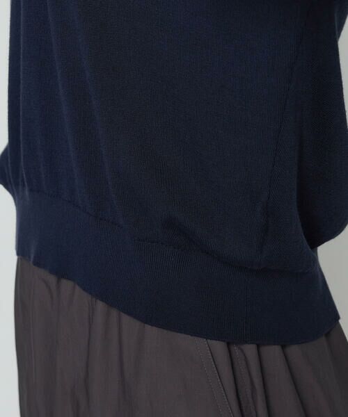 COMME CA PLATINUM / コムサ・プラチナ ニット・セーター | 14G天竺編 ポロニットプルオーバー | 詳細22