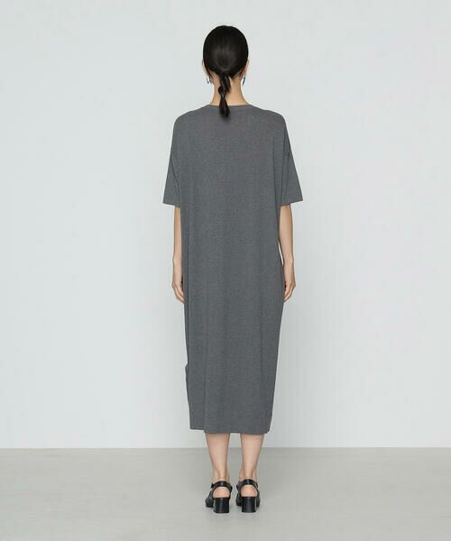 COMME CA PLATINUM / コムサ・プラチナ ロング・マキシ丈ワンピース | 14G強撚天竺編 ニットワンピース | 詳細5
