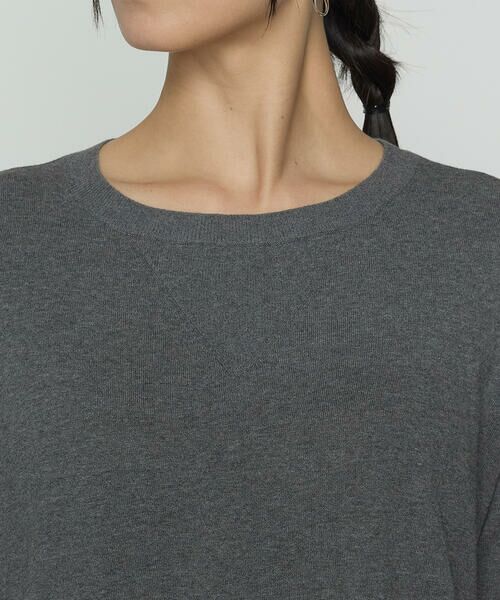 COMME CA PLATINUM / コムサ・プラチナ ロング・マキシ丈ワンピース | 14G強撚天竺編 ニットワンピース | 詳細6