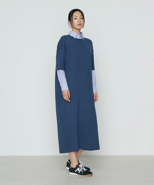 COMME CA PLATINUM / コムサ・プラチナ ロング・マキシ丈ワンピース | 14G強撚天竺編 ニットワンピース | 詳細12