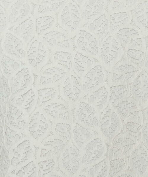 COMME CA PLATINUM / コムサ・プラチナ シャツ・ブラウス | リーフ柄ラッセルレース ブラウス | 詳細12