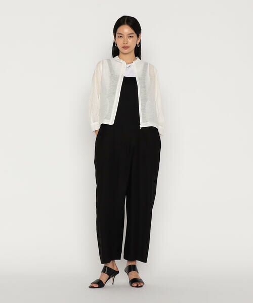 COMME CA PLATINUM / コムサ・プラチナ ブルゾン | 綿麻からみ 麻メッシュブルゾン | 詳細2