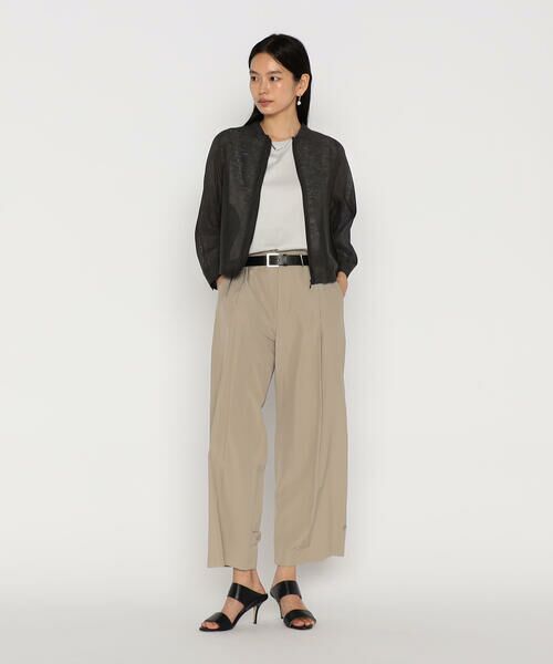 COMME CA PLATINUM / コムサ・プラチナ ブルゾン | 綿麻からみ 麻メッシュブルゾン | 詳細5