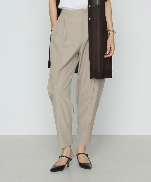 COMME CA PLATINUM / コムサ・プラチナ その他パンツ | 【2WAY】トリアセタイプライター ワイドパンツ(15:ベージュ)