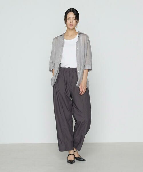 COMME CA PLATINUM / コムサ・プラチナ シャツ・ブラウス | ラミーシャンブレー シアーシャツ | 詳細1