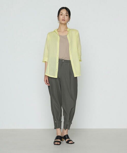 COMME CA PLATINUM / コムサ・プラチナ シャツ・ブラウス | ラミーシャンブレー シアーシャツ | 詳細8