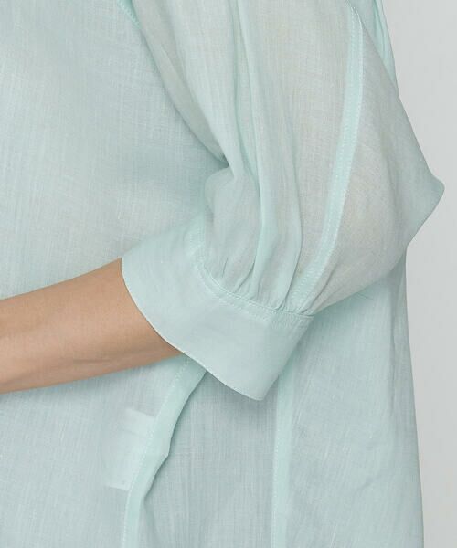 COMME CA PLATINUM / コムサ・プラチナ シャツ・ブラウス | ラミーシャンブレー シアーシャツ | 詳細18