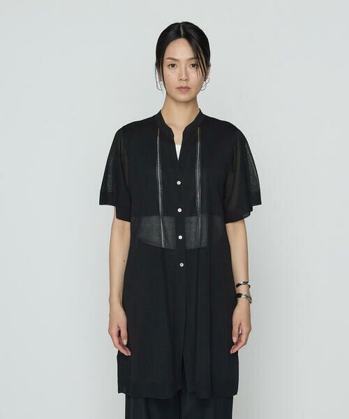 COMME CA PLATINUM / コムサ・プラチナ カーディガン・ボレロ | シャイニーシアーヤーン シアーロングカーデ | 詳細3