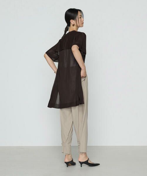 COMME CA PLATINUM / コムサ・プラチナ カーディガン・ボレロ | シャイニーシアーヤーン シアーロングカーデ | 詳細12