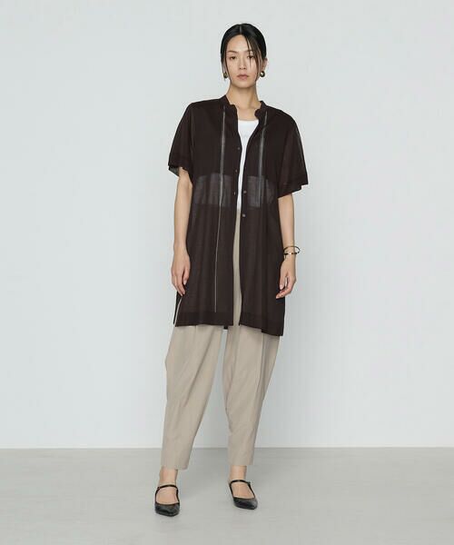 COMME CA PLATINUM / コムサ・プラチナ カーディガン・ボレロ | シャイニーシアーヤーン シアーロングカーデ | 詳細13