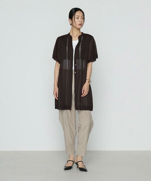 COMME CA PLATINUM / コムサ・プラチナ カーディガン・ボレロ | シャイニーシアーヤーン シアーロングカーデ | 詳細14