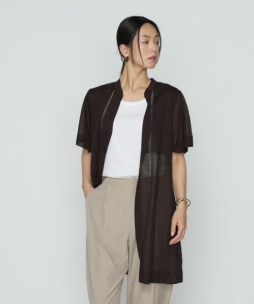 COMME CA PLATINUM / コムサ・プラチナ カーディガン・ボレロ | シャイニーシアーヤーン シアーロングカーデ | 詳細17
