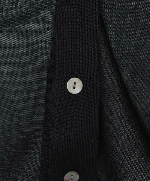 COMME CA PLATINUM / コムサ・プラチナ カーディガン・ボレロ | シャイニーシアーヤーン ドロストシアーショートカーデ | 詳細11