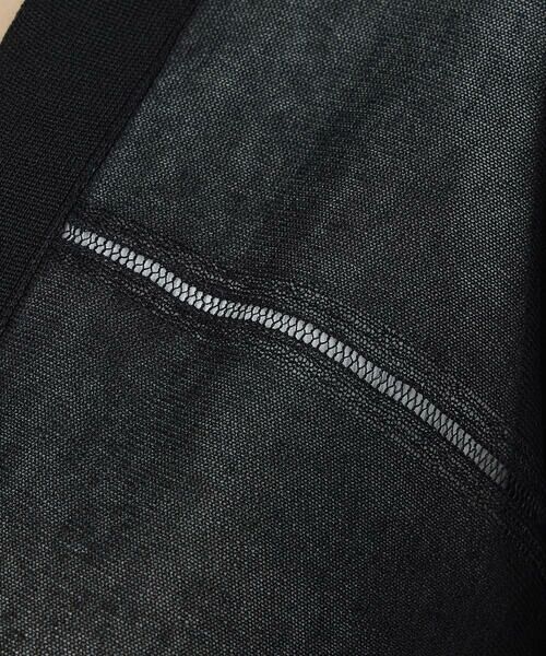 COMME CA PLATINUM / コムサ・プラチナ カーディガン・ボレロ | シャイニーシアーヤーン ドロストシアーショートカーデ | 詳細12