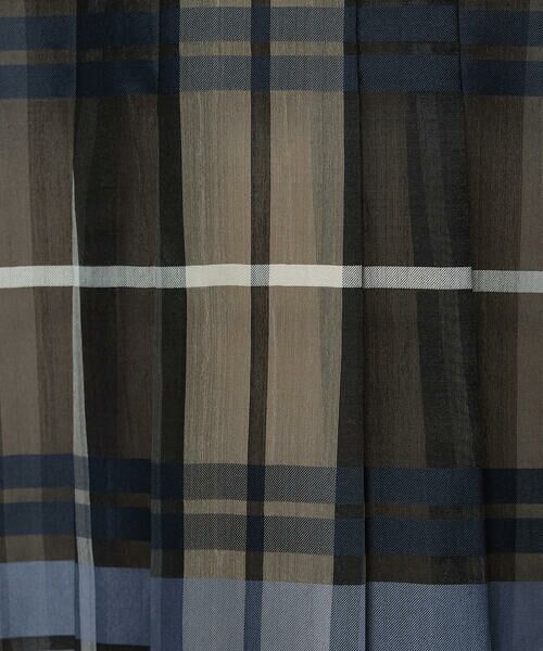 COMME CA PLATINUM / コムサ・プラチナ シャツ・ブラウス | シルクオーガンジードビーチェック タックプルブラウス | 詳細16