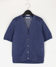 COMME CA PLATINUM / コムサ・プラチナ カーディガン・ボレロ | 擬麻コットン カーディガン