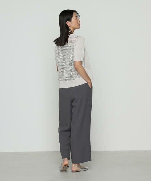 COMME CA PLATINUM / コムサ・プラチナ カーディガン・ボレロ | 擬麻コットン カーディガン | 詳細2