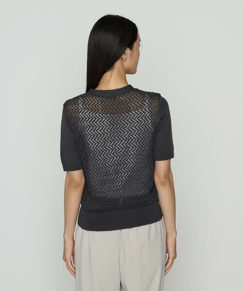 COMME CA PLATINUM / コムサ・プラチナ カーディガン・ボレロ | 擬麻コットン カーディガン | 詳細12