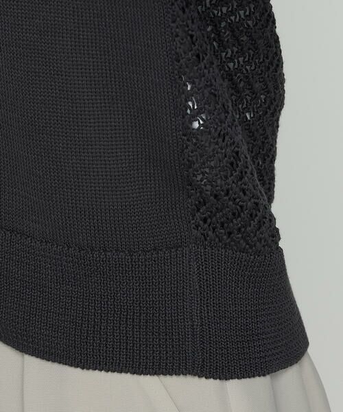 COMME CA PLATINUM / コムサ・プラチナ カーディガン・ボレロ | 擬麻コットン カーディガン | 詳細15