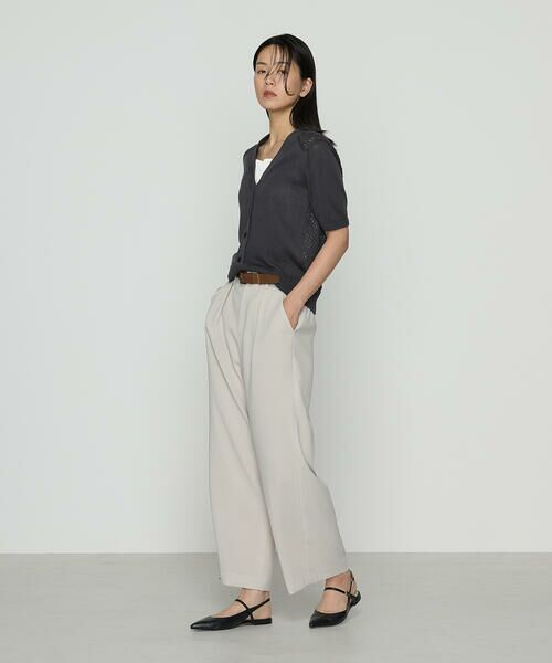 COMME CA PLATINUM / コムサ・プラチナ カーディガン・ボレロ | 擬麻コットン カーディガン | 詳細6