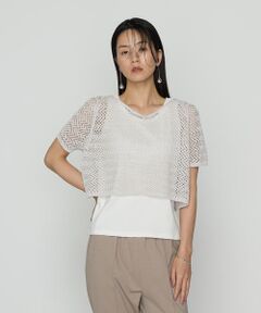 COMME CA PLATINUM / コムサ・プラチナ その他トップス | 【セットアイテム】擬麻コットン ニット＆カットソー