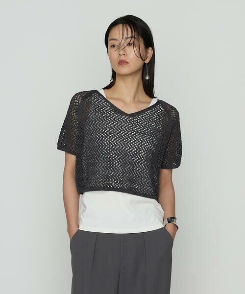 COMME CA PLATINUM / コムサ・プラチナ その他トップス | 【セットアイテム】擬麻コットン ニット&カットソー | 詳細5
