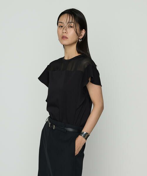 COMME CA PLATINUM / コムサ・プラチナ カットソー | ドライカラミ/クリアスムース プルオーバー(05:ブラック)