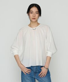 COMME CA PLATINUM / コムサ・プラチナ シャツ・ブラウス | 綿ナイロン ライトペーパータフタ ブラウス