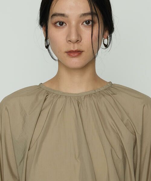 COMME CA PLATINUM / コムサ・プラチナ シャツ・ブラウス | 綿ナイロン ライトペーパータフタ ブラウス | 詳細12