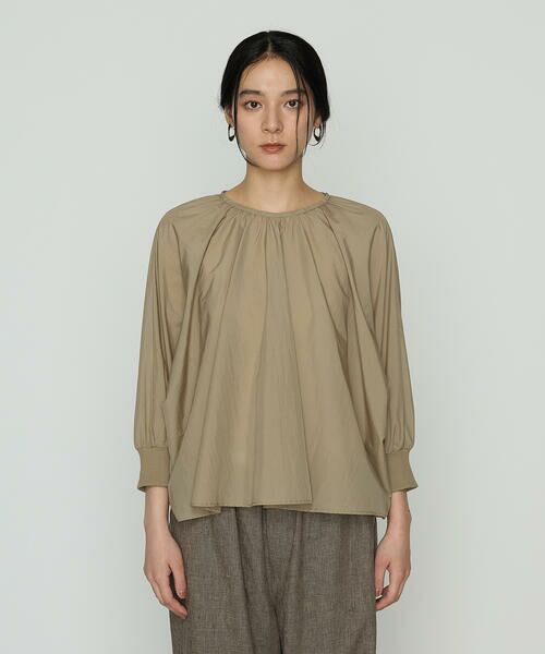 COMME CA PLATINUM / コムサ・プラチナ シャツ・ブラウス | 綿ナイロン ライトペーパータフタ ブラウス | 詳細9