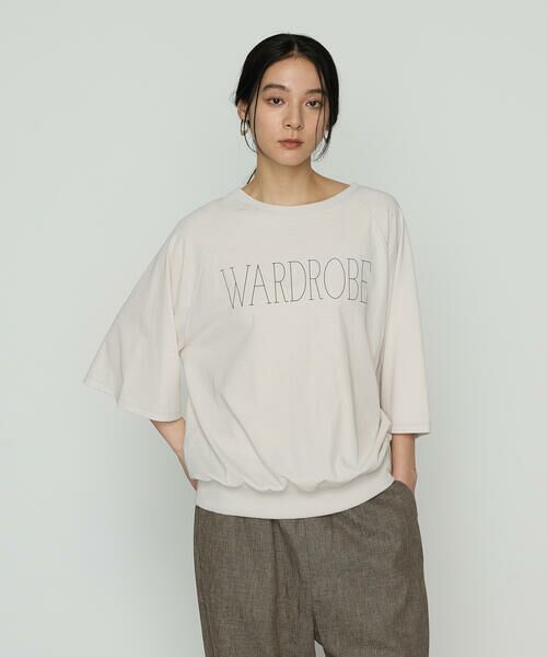 COMME CA PLATINUM / コムサ・プラチナ Tシャツ | 【2WAY】ヴィンテージ天竺 Tシャツ(03:ライトグレー)