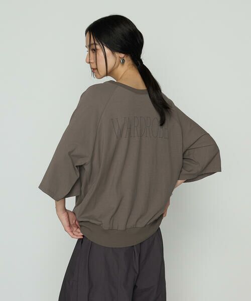 COMME CA PLATINUM / コムサ・プラチナ Tシャツ | 【2WAY】ヴィンテージ天竺 Tシャツ(14:グレイッシュブラウン)