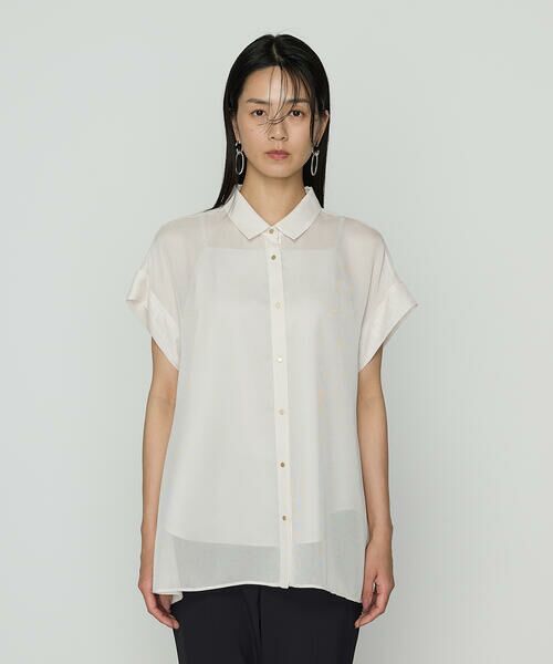 COMME CA PLATINUM / コムサ・プラチナ シャツ・ブラウス | ドライカラミ/クリアスムース シャツ | 詳細7